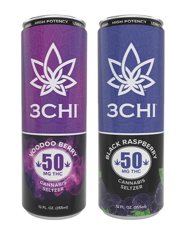 Delta 9 THC Seltzers – Sugar Free – 50mg